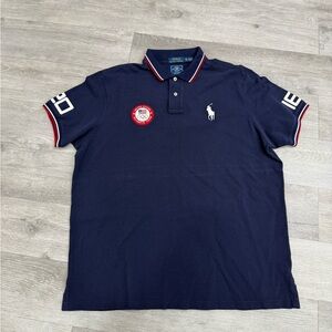 Polo Ralph Lauren 2016 USA Olympic Team Polo Shirt Pony Blue Men Size 2XL